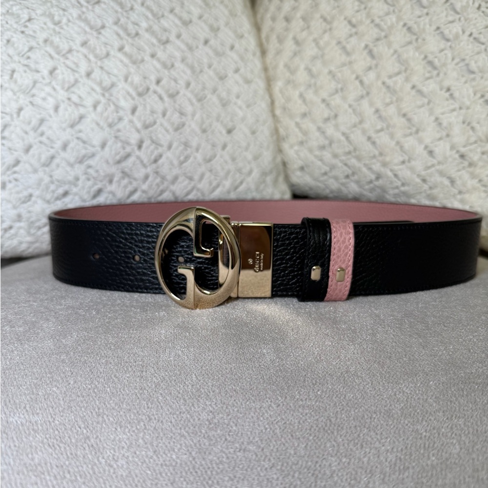 Gucci Double G Reversible Belt Size 80